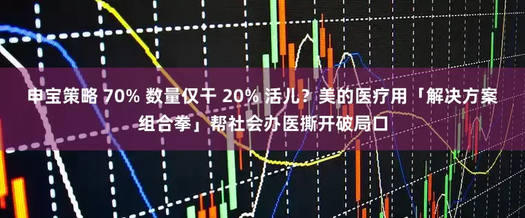 申宝策略 70% 数量仅干 20% 活儿？美的医疗用「解决方案组合拳」帮社会办医撕开破局口