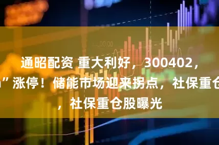 通昭配资 重大利好，300402，“20cm”涨停！储能市场迎来拐点，社保重仓股曝光